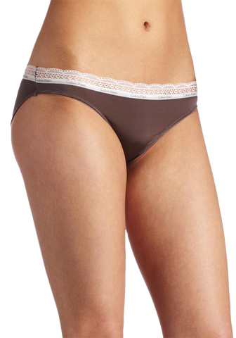 Calvin Klein Women's Lace and Sheen Bikini