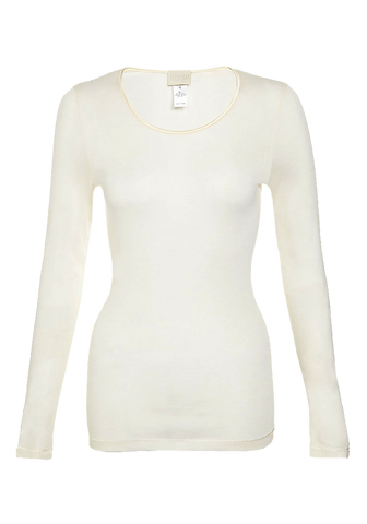 Pure Silk Long Sleeve Top