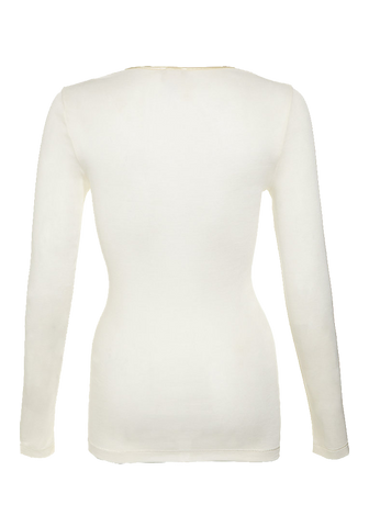 Pure Silk Long Sleeve Top
