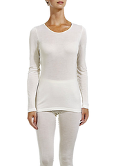 Pure Silk Long Sleeve Top